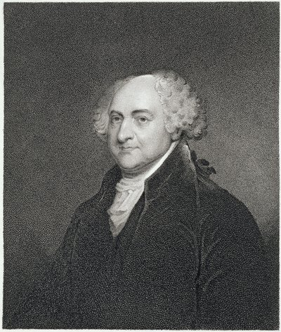 John Adams, engraved by James Barton Longacre by Gilbert Stuart